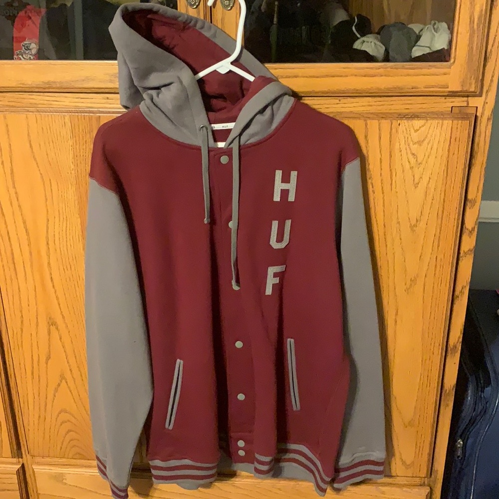 HUF brand varsity letterman’s jacket. Men’s Size XL